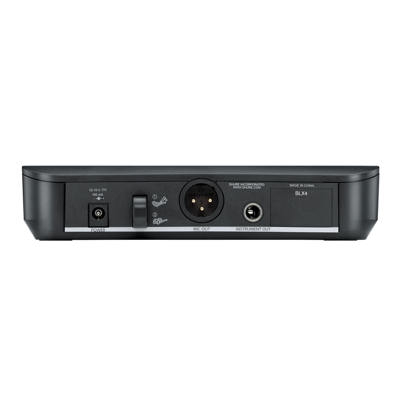 Shure BLX24/SM58 Wireless Vocal System — BLX4 Receiver with SM58 Handheld Transmitter