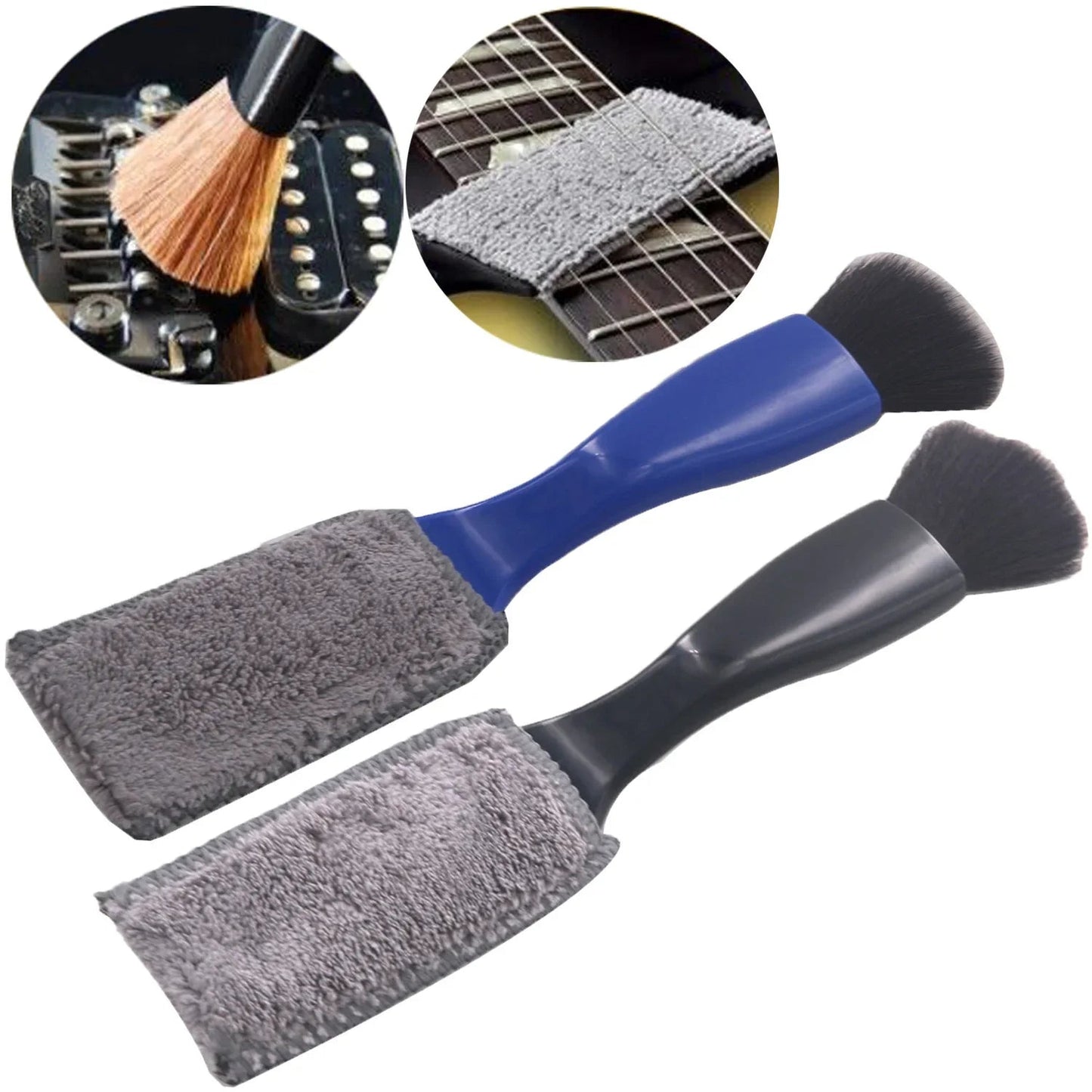 1PCS Guitar Care Brush – String Fingerboard Cleaning Dust Removal Brush, Double Head Musical Instrument Accessories - ZAMAR AUDIO SOLUTIONS