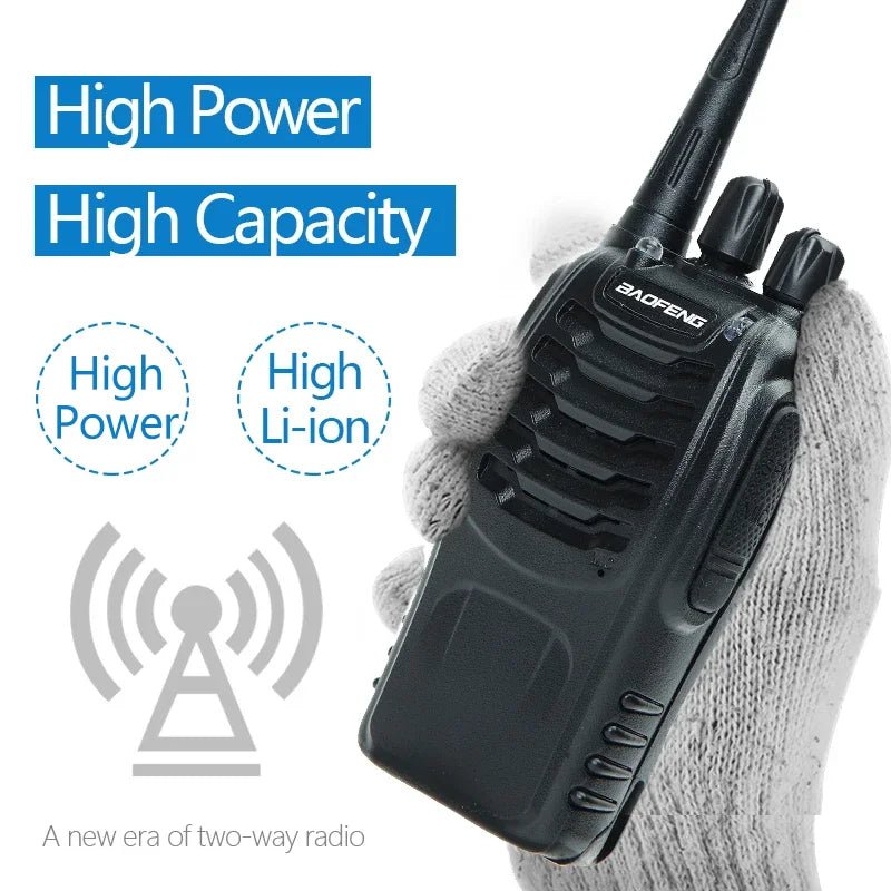 2/4PCS Baofeng BF - 888S V2 Walkie Talkie – Dual Band Portable Long Range UHF 400 - 470MHz Ham Two Way Radio with USB Charging for Hunting and Outdoor Activities - ZAMAR AUDIO SOLUTIONS