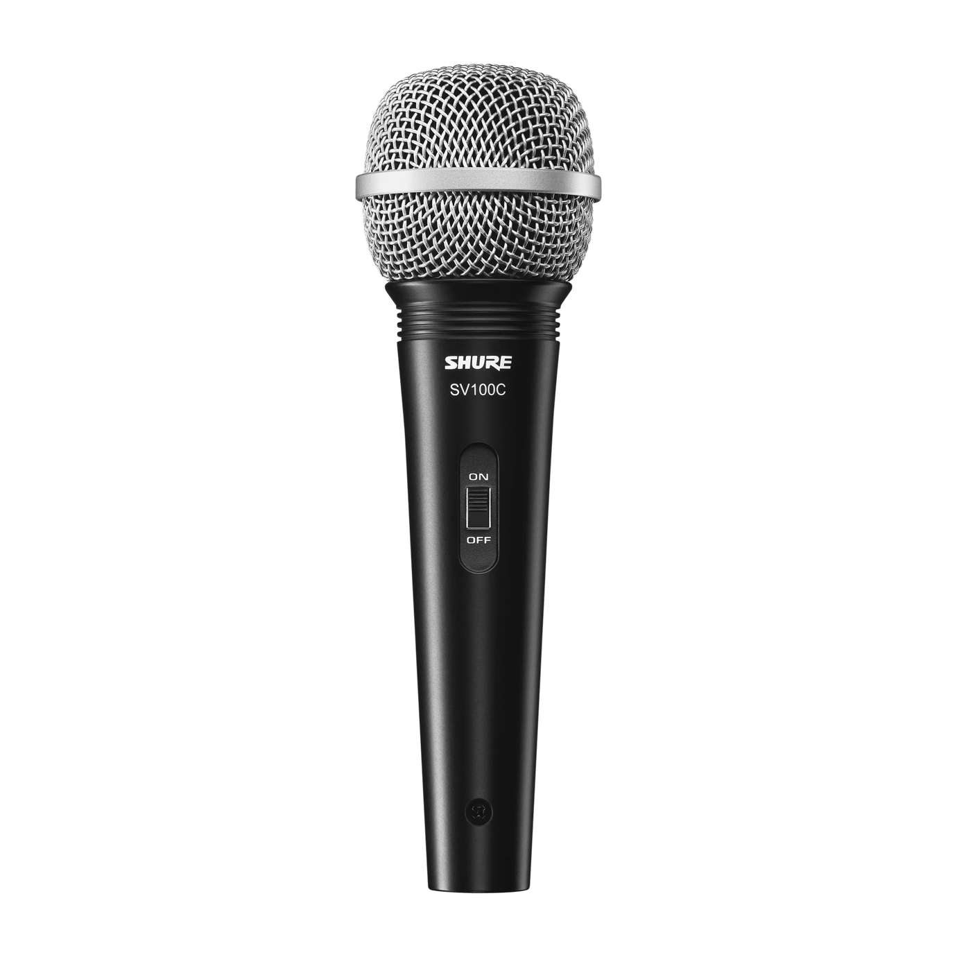 Shure SV100C microphone on a transparent background