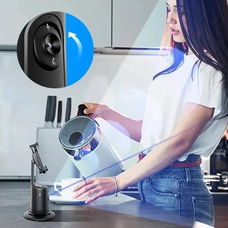 360° Face Tracking Phone Holder – Intelligent Shooting with Built - In AI and Rechargeable Battery - ZAMAR AUDIO SOLUTIONS