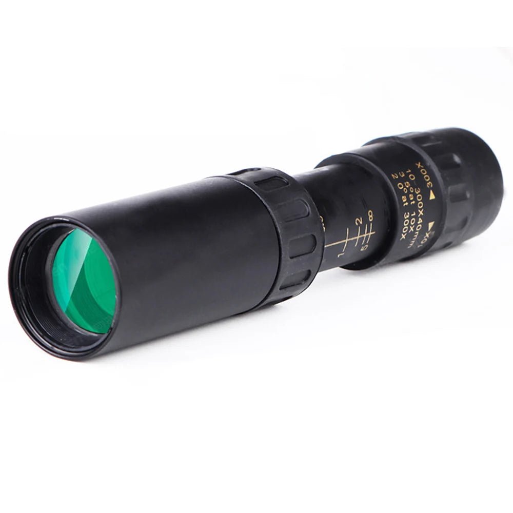 4K 10 - 300X40mm Monocular Telescope – Super Telephoto Zoom, Portable with Optional Tripod and Clip for Outdoor Sport - ZAMAR AUDIO SOLUTIONS