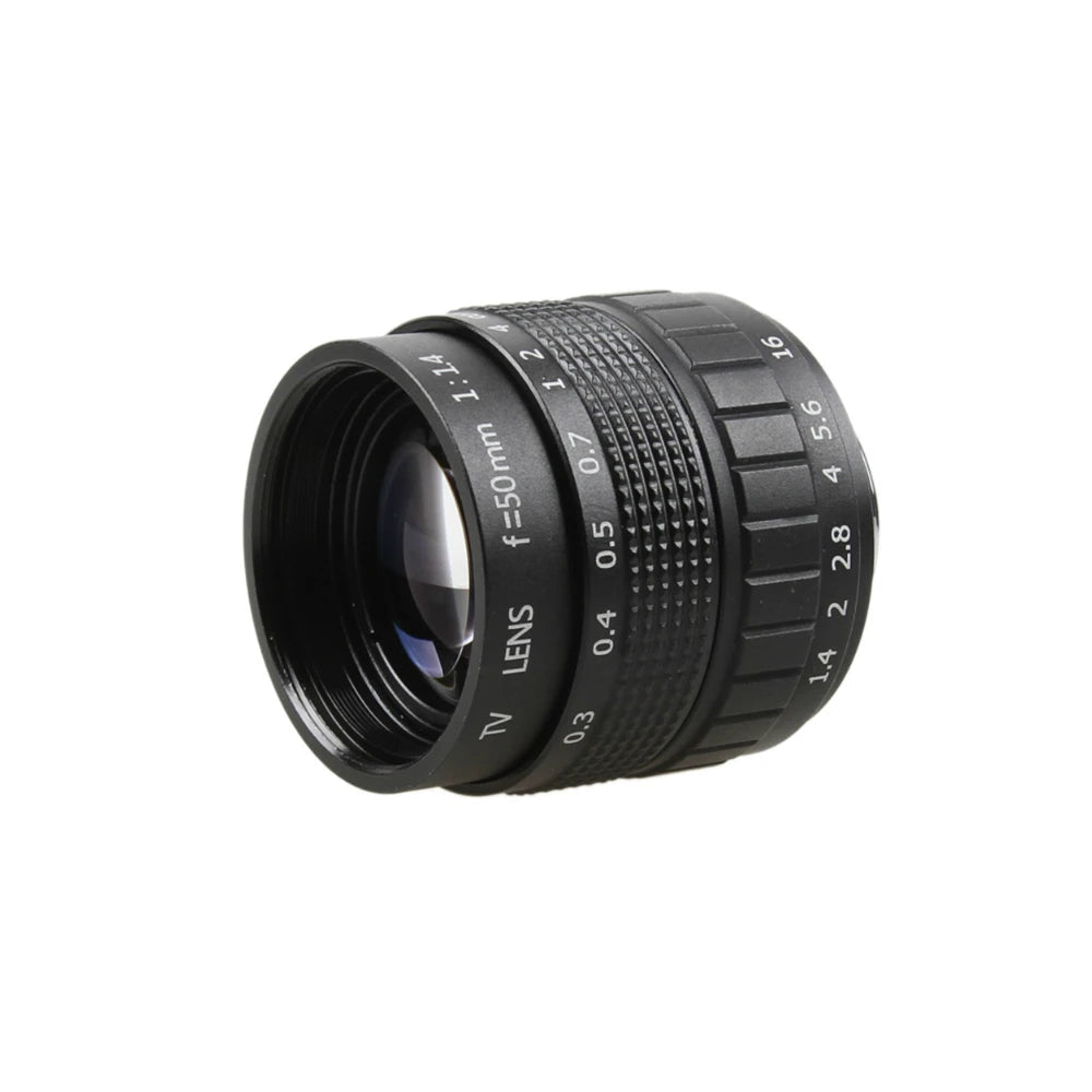 50mm F1.4 CCTV TV Movie Lens – C Mount + Macro Ring for Nikon F AI Mount SLR Cameras (D5600, D5300, D3300, D3400, D750) - ZAMAR AUDIO SOLUTIONS