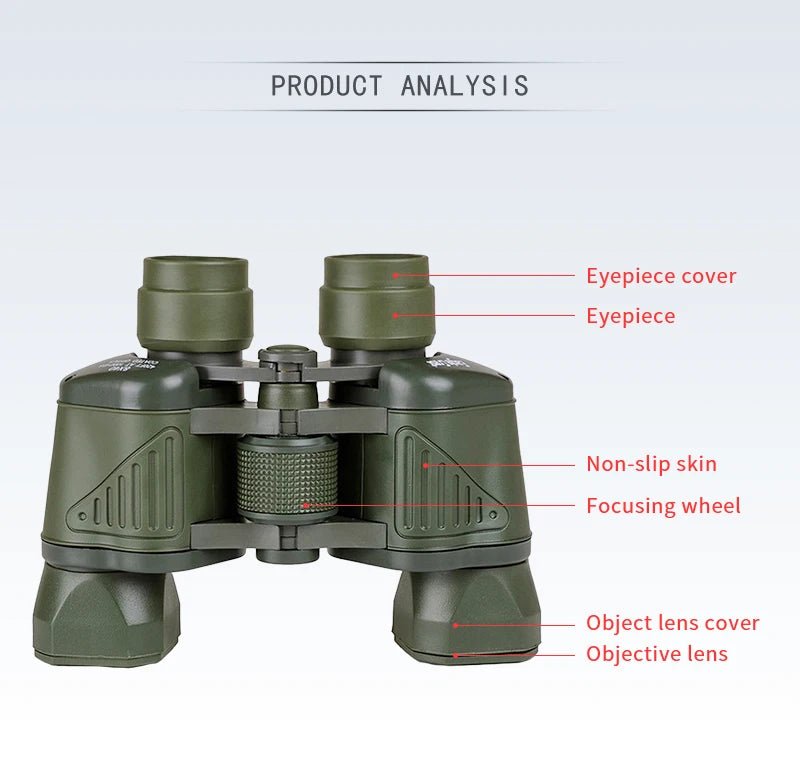 50X50 HD Binoculars – Professional Waterproof, Ultra Wide View Angle for Outdoor Camping, Bird Watching, Travel - ZAMAR AUDIO SOLUTIONS