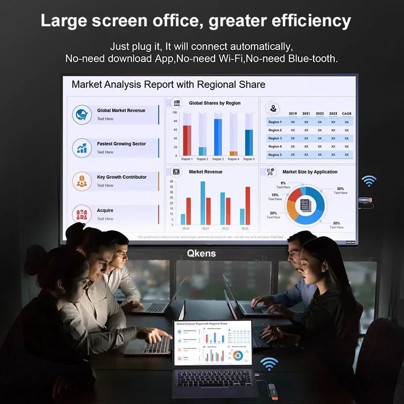 60M Mini Wireless HDMI Video Transmitter and Receiver Extender – TV Stick Display Adapter for Camera, DVD, Laptop, PC to TV, Projector - ZAMAR AUDIO SOLUTIONS