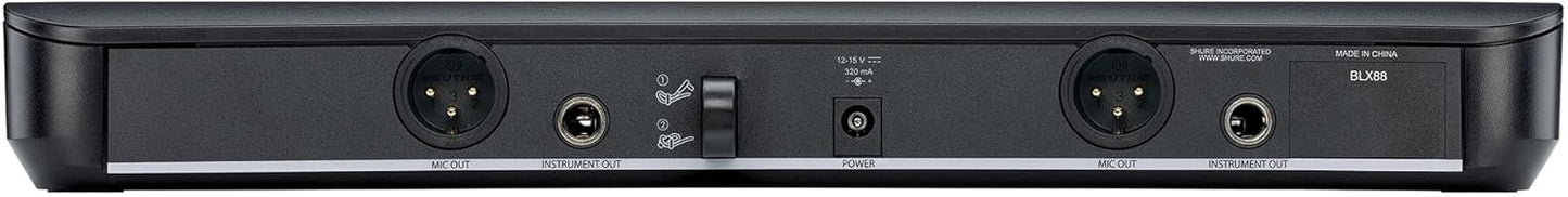 Shure BLX288/SM58 Dual‑Channel Wireless Vocal System