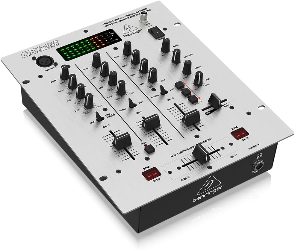 Behringer PRO MIXER DX626 Professional 3-Channel DJ Mixer