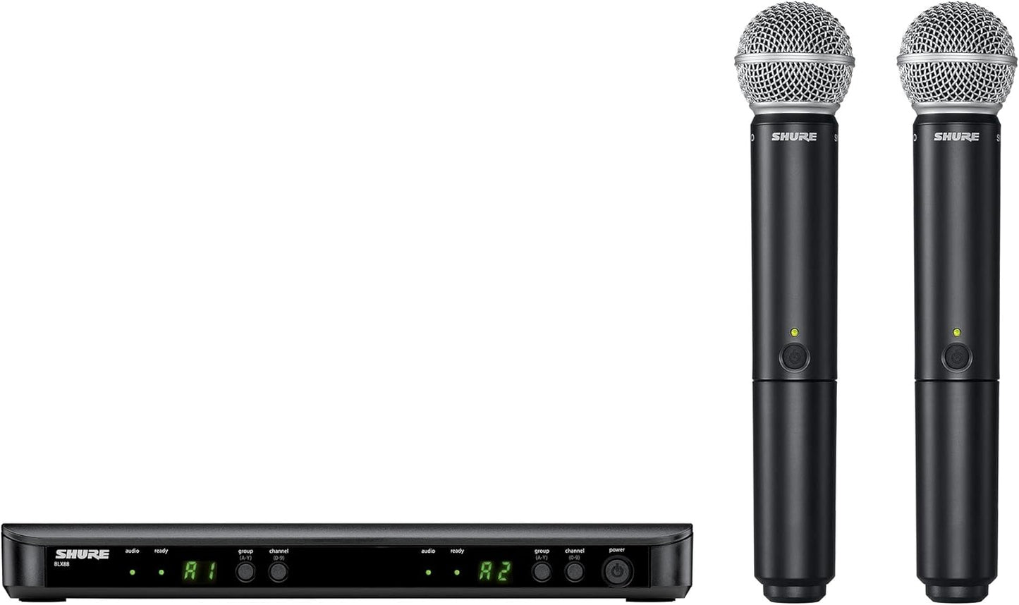 Shure BLX288/SM58 Dual‑Channel Wireless Vocal System