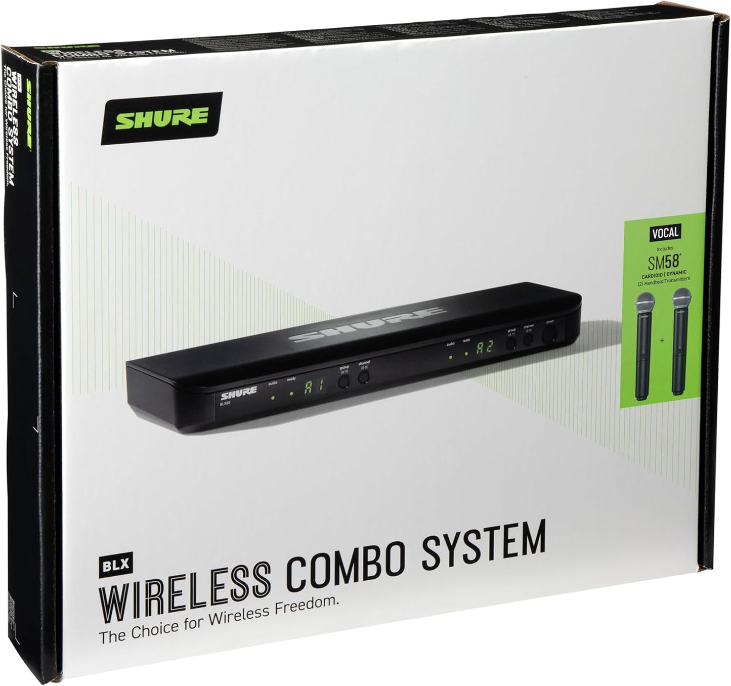Shure BLX288/SM58 Dual‑Channel Wireless Vocal System