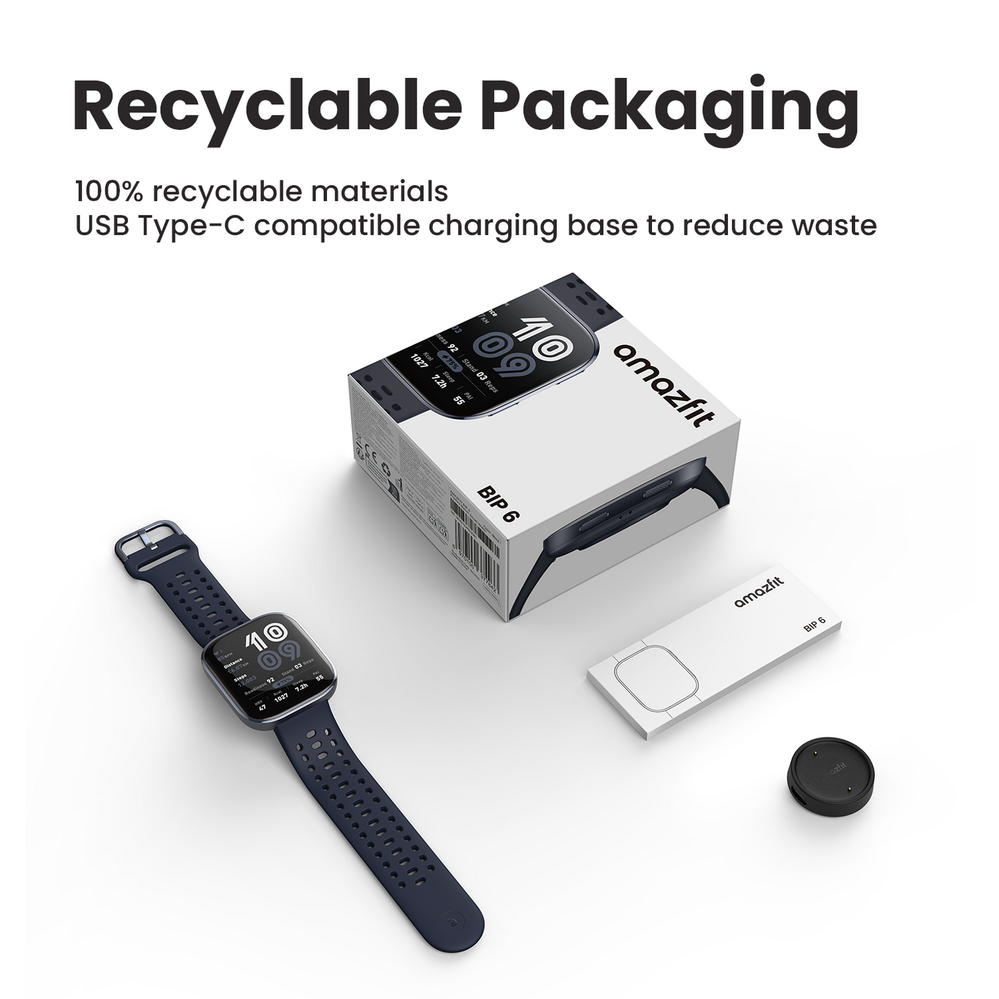 Amazfit Bip 6 — AMOLED Smartwatch with 14‑Day Battery, Nairobi Delivery