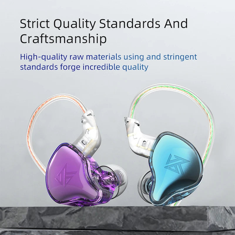 KZ EDC Wired Earphones — Hybrid‑Tuned 10 mm Dynamic In‑Ear Monitor