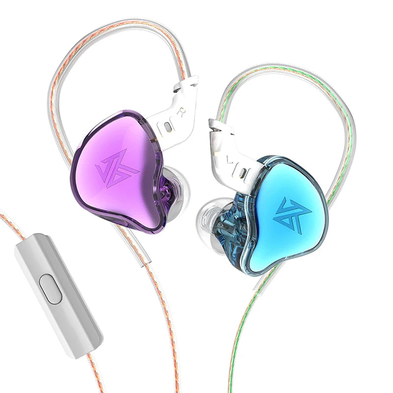 KZ EDC Wired Earphones — Hybrid‑Tuned 10 mm Dynamic In‑Ear Monitor