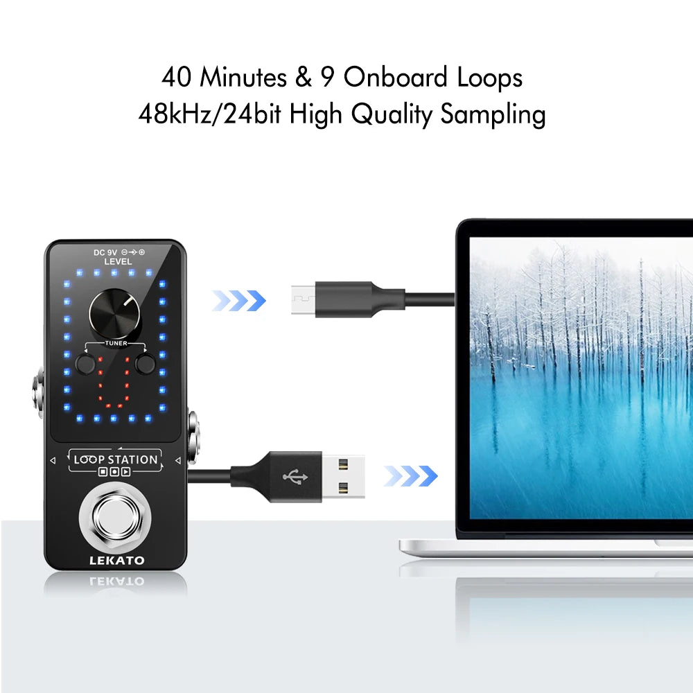 Lekato Guitar Looper Pedal – Loop Station for Electric Guitar with Kenya Delivery (15–25 Days)
