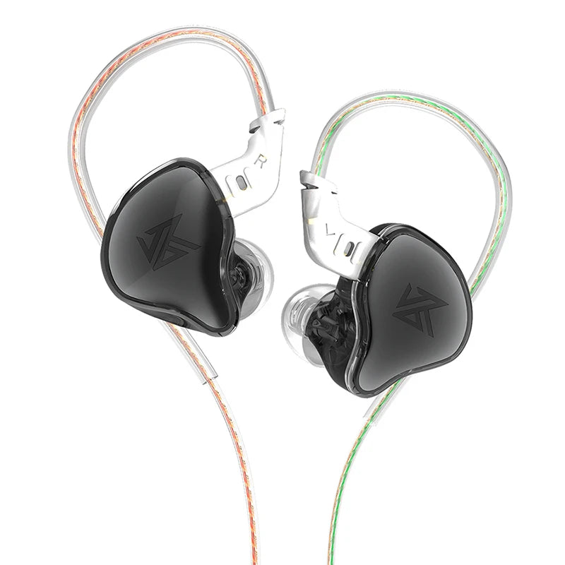 KZ EDC Wired Earphones — Hybrid‑Tuned 10 mm Dynamic In‑Ear Monitor