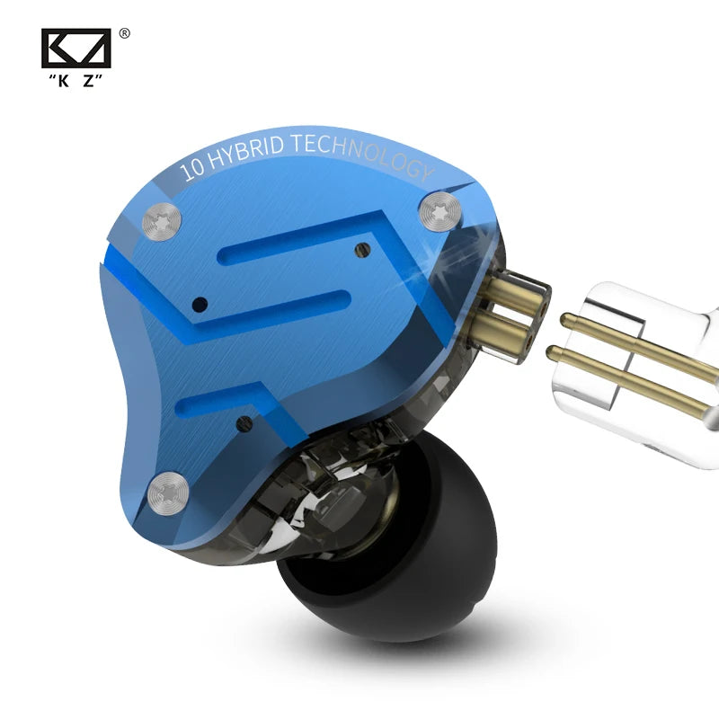 KZ ZS10 Pro In-Ear Monitors – 5 Driver Hybrid IEM Earphones in Kenya (15–25 Days Delivery)