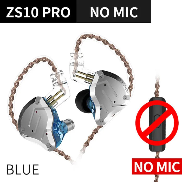 KZ ZS10 Pro In-Ear Monitors – 5 Driver Hybrid IEM Earphones in Kenya (15–25 Days Delivery)