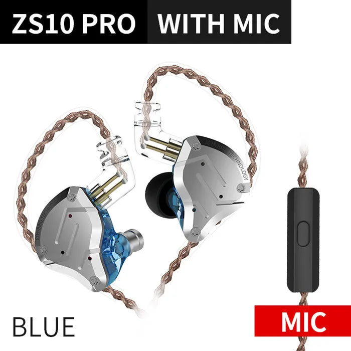 KZ ZS10 Pro In-Ear Monitors – 5 Driver Hybrid IEM Earphones in Kenya (15–25 Days Delivery)