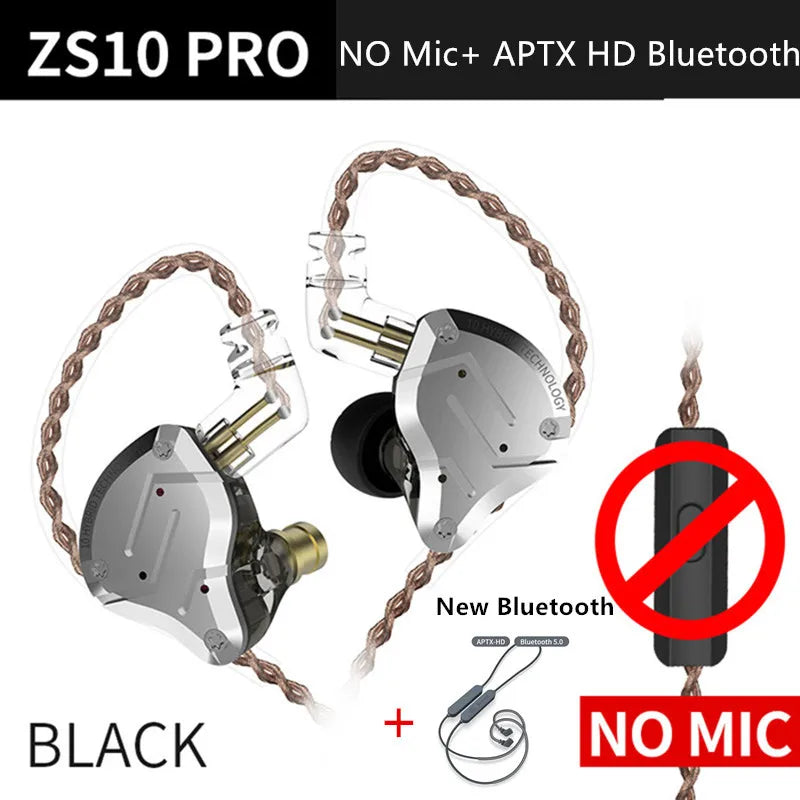 KZ ZS10 Pro In-Ear Monitors – 5 Driver Hybrid IEM Earphones in Kenya (15–25 Days Delivery)