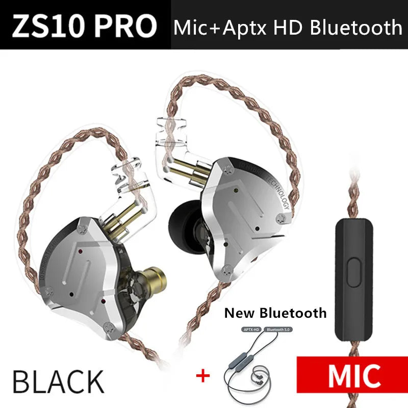 KZ ZS10 Pro In-Ear Monitors – 5 Driver Hybrid IEM Earphones in Kenya (15–25 Days Delivery)