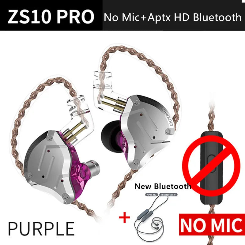 KZ ZS10 Pro In-Ear Monitors – 5 Driver Hybrid IEM Earphones in Kenya (15–25 Days Delivery)