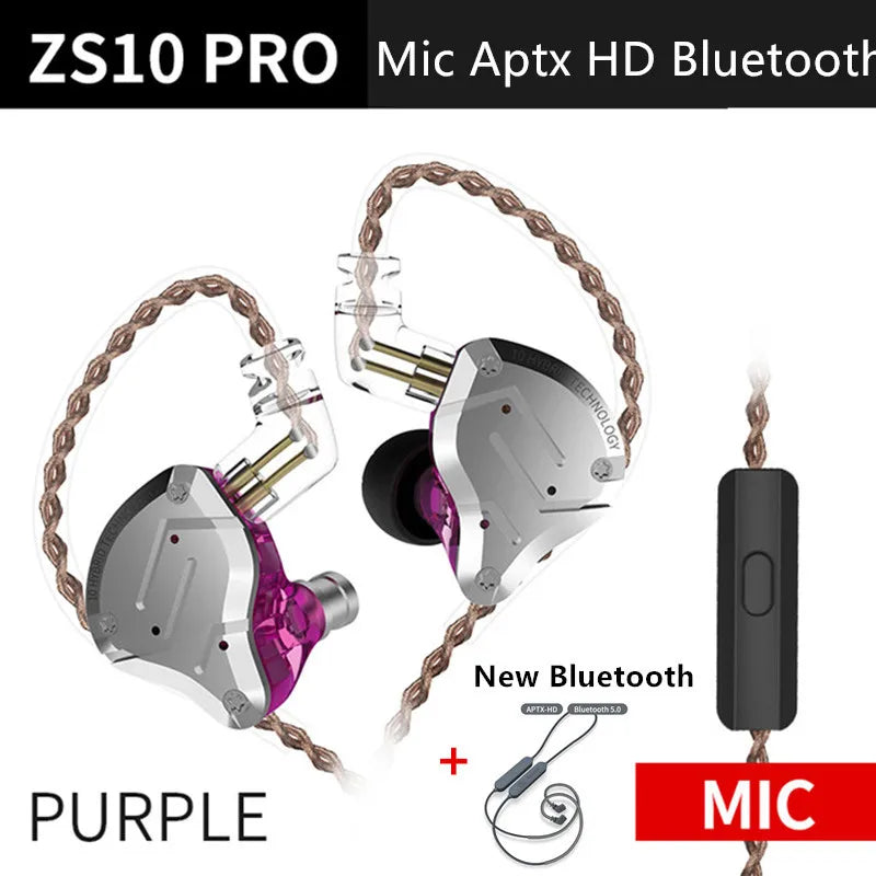 KZ ZS10 Pro In-Ear Monitors – 5 Driver Hybrid IEM Earphones in Kenya (15–25 Days Delivery)