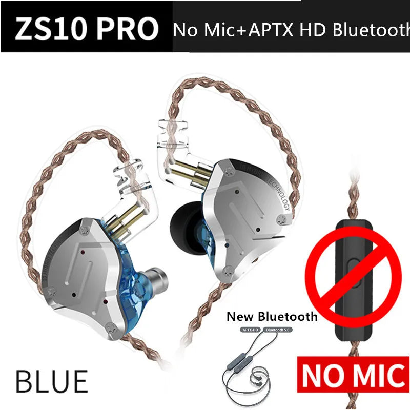 KZ ZS10 Pro In-Ear Monitors – 5 Driver Hybrid IEM Earphones in Kenya (15–25 Days Delivery)