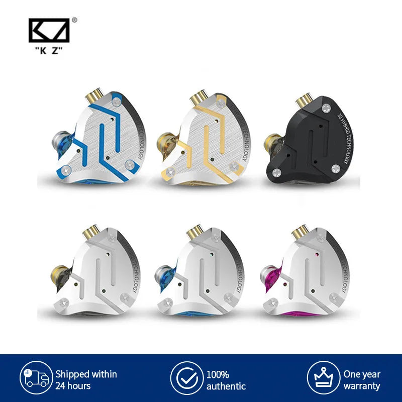 KZ ZS10 Pro In-Ear Monitors – 5 Driver Hybrid IEM Earphones in Kenya (15–25 Days Delivery)