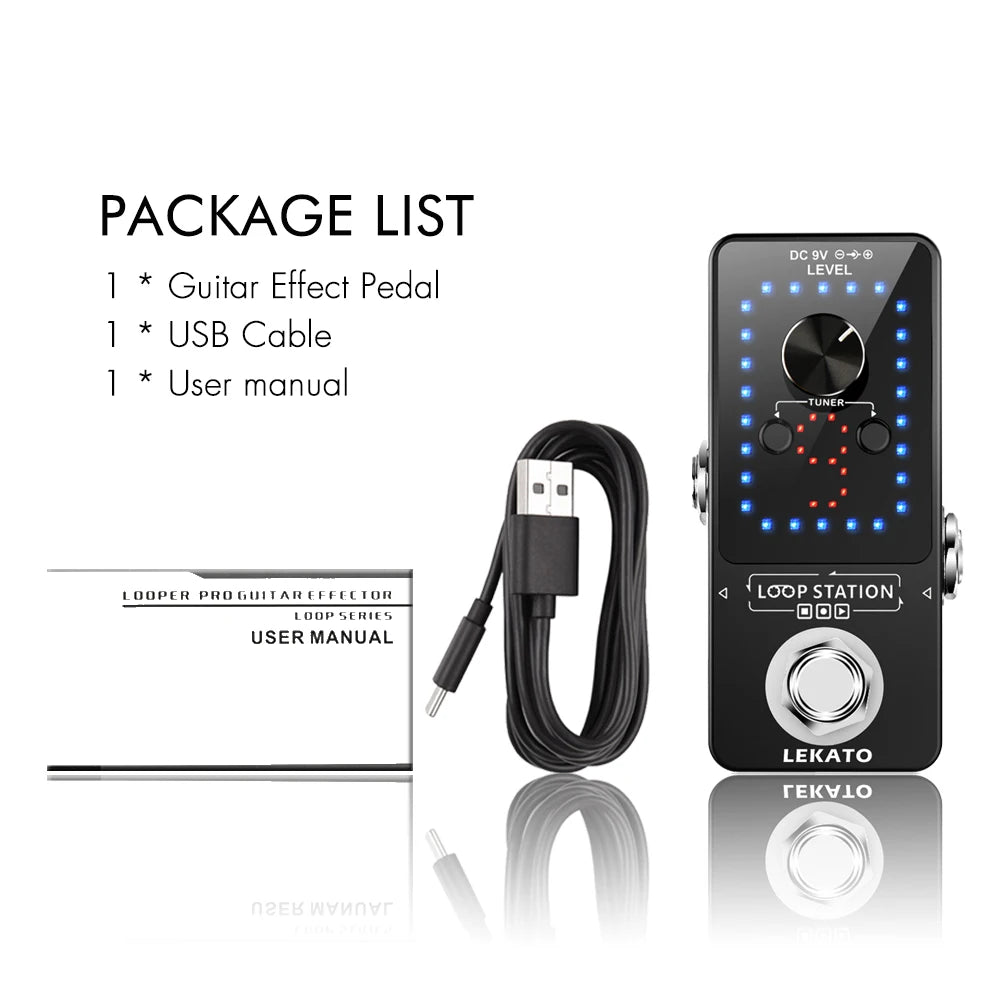 Lekato Guitar Looper Pedal – Loop Station for Electric Guitar with Kenya Delivery (15–25 Days)