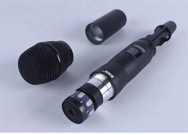 BNK BK8200 Dual‑Channel UHF Wireless Microphone System — 2 Handheld Mics, LCD Receiver & Long‑Range Transmission