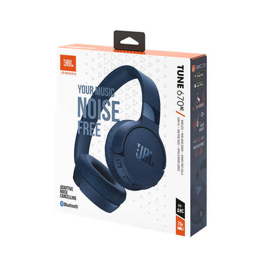 JBL Tune 670NC Wireless Adaptive Noise Cancelling On-Ear Headphones