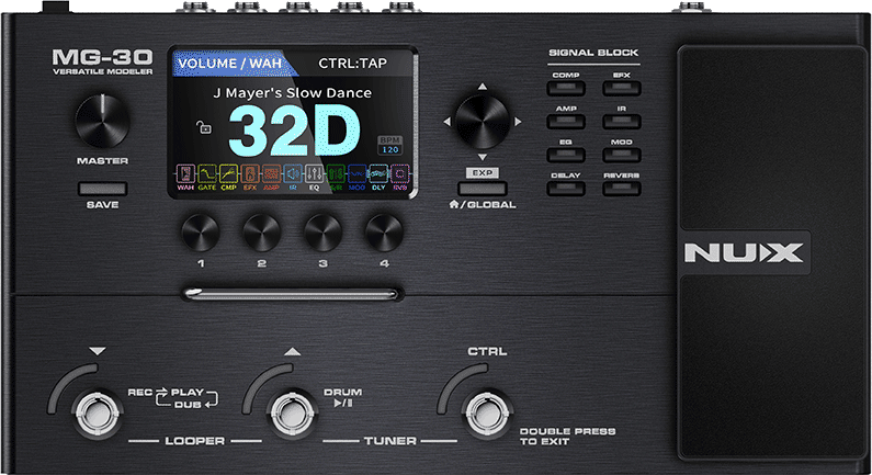 NUX MG-30 Guitar Multi-Effects Processor Pedal