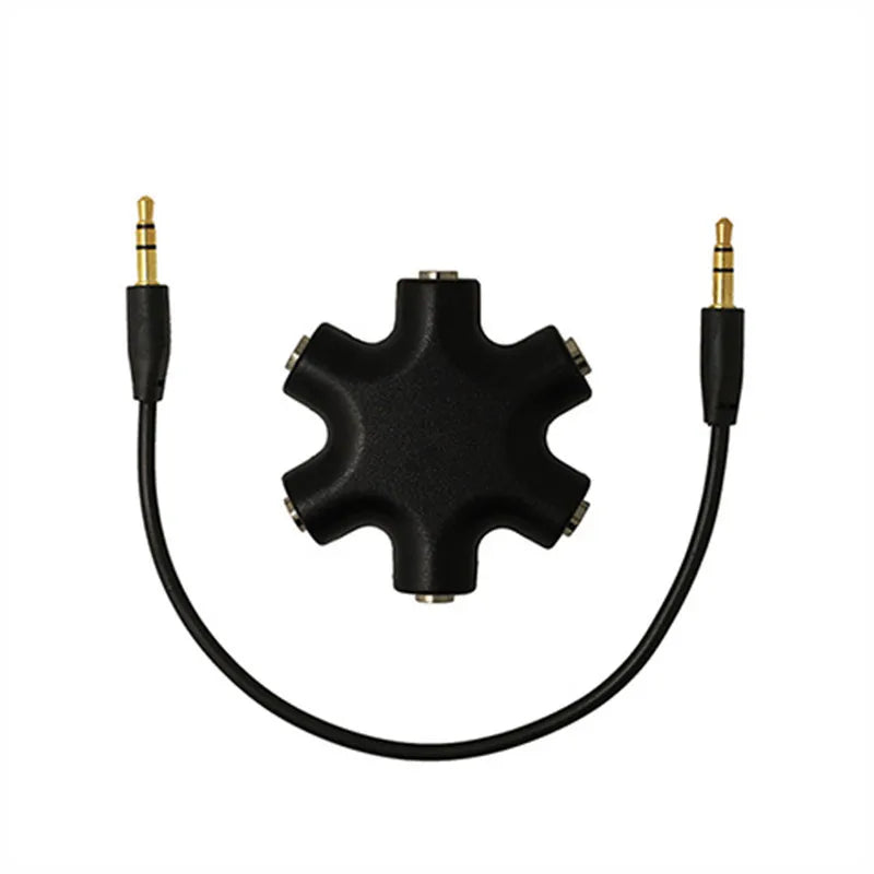 3.5mm Earphone Audio Splitter Adapter – 1 to 2/3/4/5 Jack in Kenya | 15–25 Days Delivery
