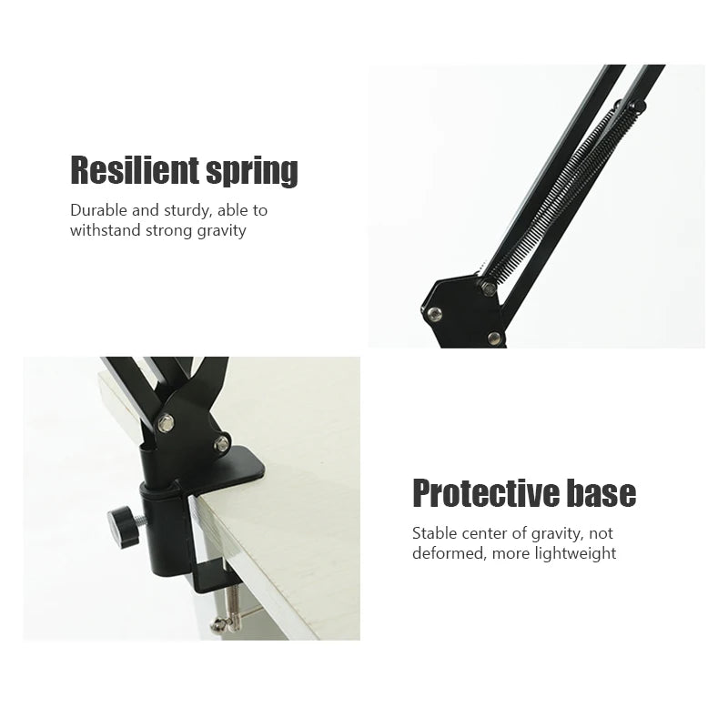 360 Degree Long-Arm Tablet and Phone Holder Stand