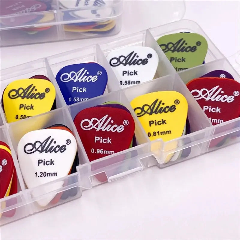 Multicolor Guitar Picks — 24 / 50 / 100 Piece Mixed ABS Pick Set