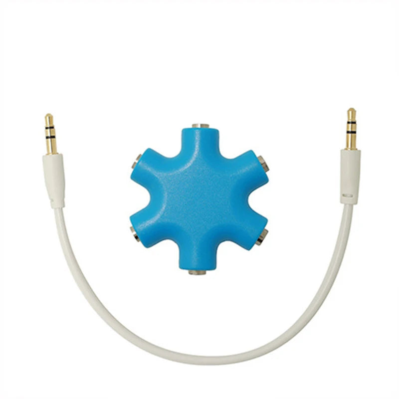 3.5mm Earphone Audio Splitter Adapter – 1 to 2/3/4/5 Jack in Kenya | 15–25 Days Delivery
