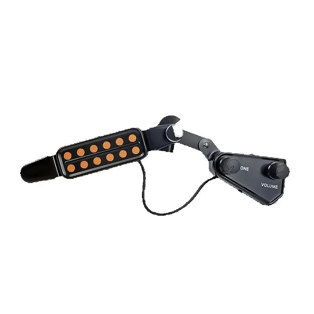 Transducer Soundhole Pickup with Tone and Volume Controller — 12‑Hole Magnetic Acoustic Guitar Pickup