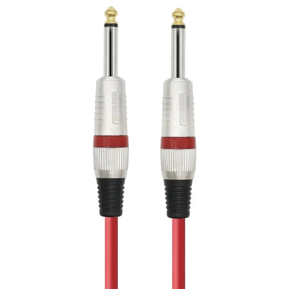 ack 6.5mm TS Guitar Cable Male To Male – 1/4 Inch Instrument Audio Cable, 6.5mm To 6.5mm Aux Cables for Electric Guitar, Mixer, AMP - ZAMAR AUDIO SOLUTIONS