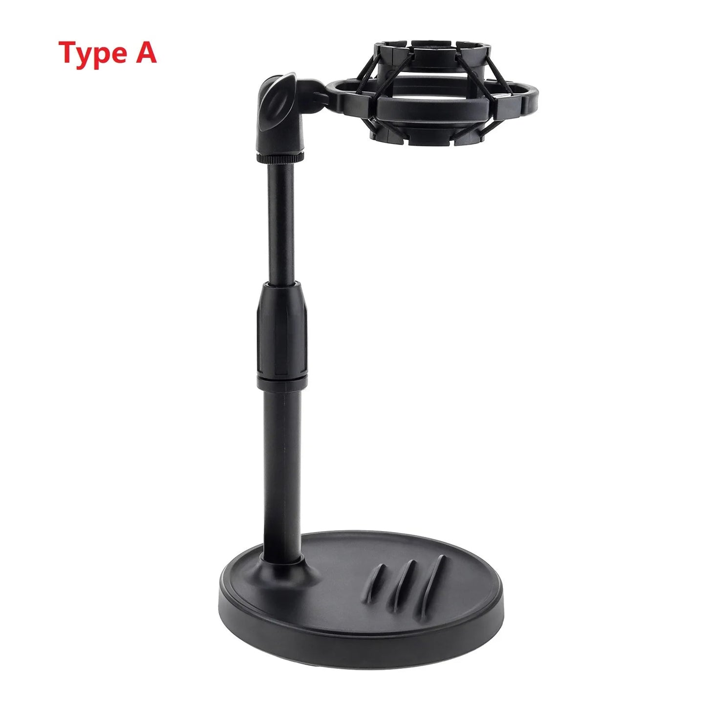 Adjustable Height Microphone Stand with Phone Holder – Weighted Base for Live Streaming, Recording, and Broadcasting - ZAMAR AUDIO SOLUTIONS