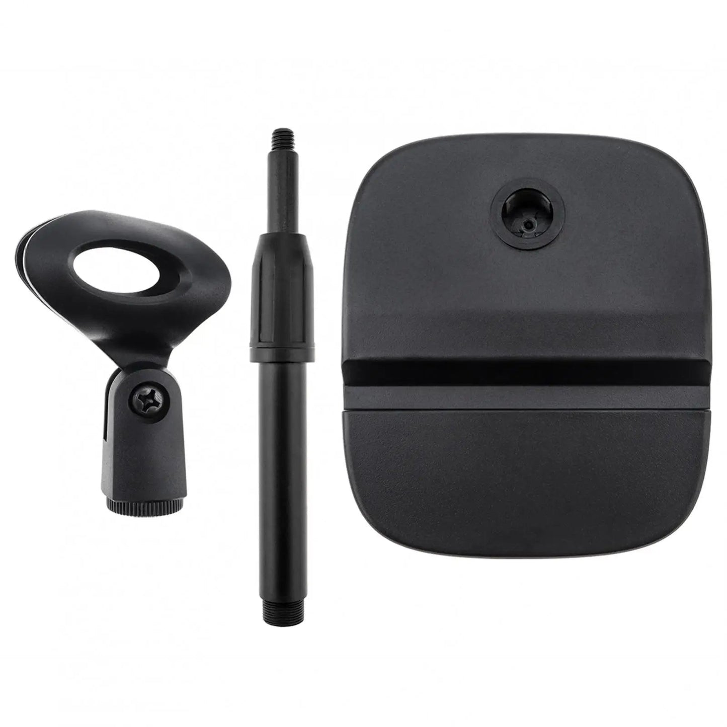 Adjustable Height Microphone Stand with Phone Holder – Weighted Base for Live Streaming, Recording, and Broadcasting - ZAMAR AUDIO SOLUTIONS