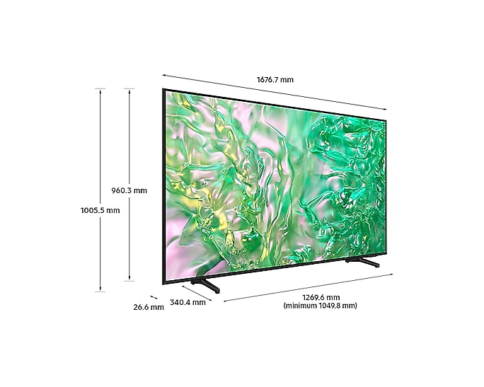 Samsung 75DU8000 75" Crystal UHD 4K Smart TV (2024)