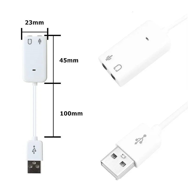 Ashiboogoole USB External Sound Card – 3.5mm Audio Adapter for PC, Mac, Linux & Laptops - ZAMAR AUDIO SOLUTIONS