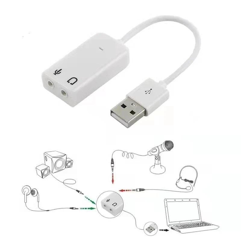 Ashiboogoole USB External Sound Card – 3.5mm Audio Adapter for PC, Mac, Linux & Laptops - ZAMAR AUDIO SOLUTIONS