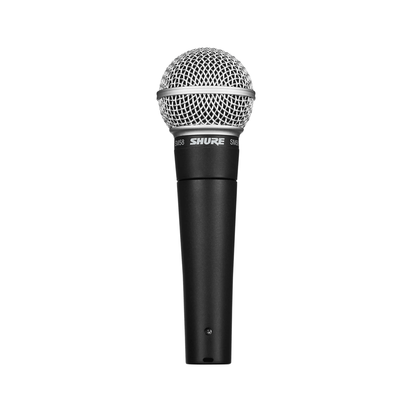 Shure microphone on a transparent background