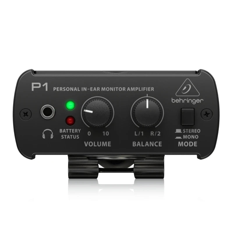 BEHRINGER P1 Personal In-Ear Monitor Amplifier – Portable Belt-Pack with Dual XLR Inputs, Stereo/Mono Operation - ZAMAR AUDIO SOLUTIONS