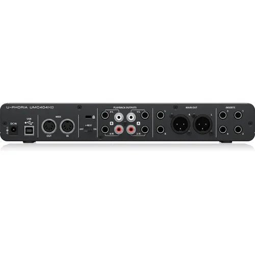 Behringer UMC404HD 4x4 Desktop USB Audio Interface Sound Card – Electric Guitar Live Recording, External Sound Card - ZAMAR AUDIO SOLUTIONS