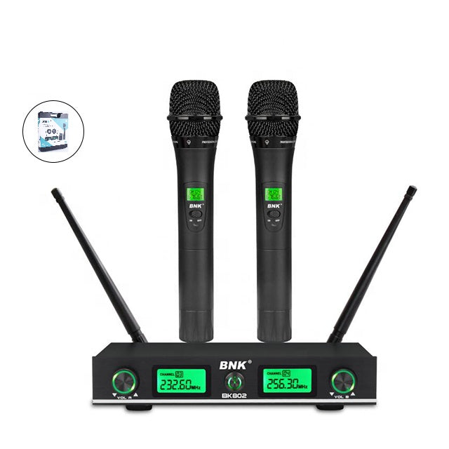 BNK BK802P dual wireless microphone system — Kenya