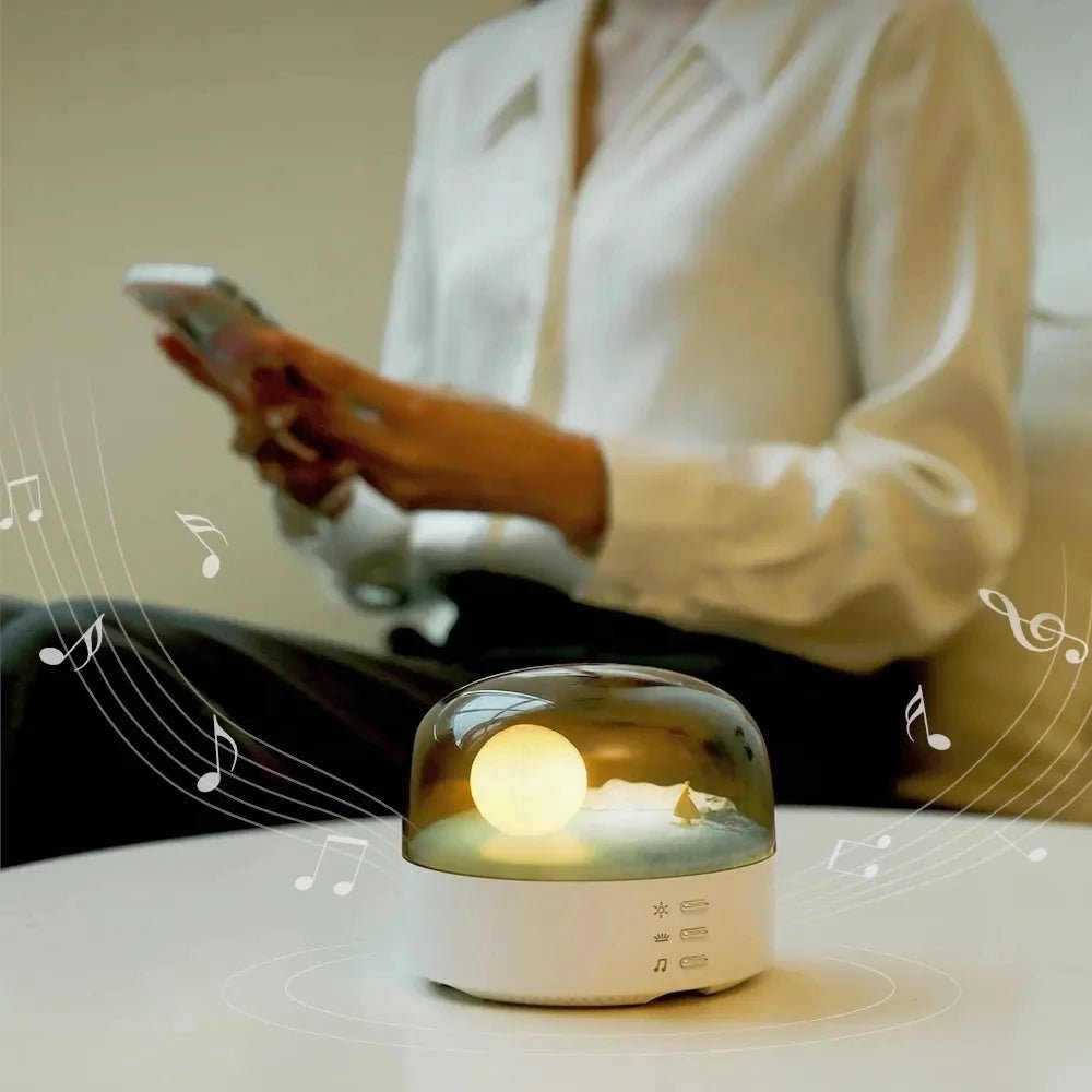 C38 New Moon Wireless Bluetooth Speaker – Atmosphere LED Night Light, Bedroom Decoration, Stereo Sound, Portable - ZAMAR AUDIO SOLUTIONS