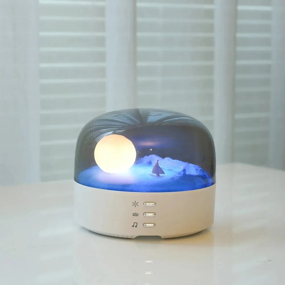 C38 New Moon Wireless Bluetooth Speaker – Atmosphere LED Night Light, Bedroom Decoration, Stereo Sound, Portable - ZAMAR AUDIO SOLUTIONS