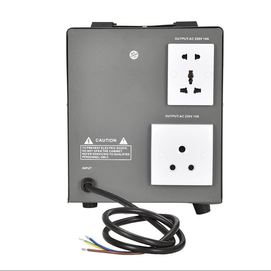 Coralstar CS DVR 5000 VA Kenya rear panel with USB port and stepdown output connections