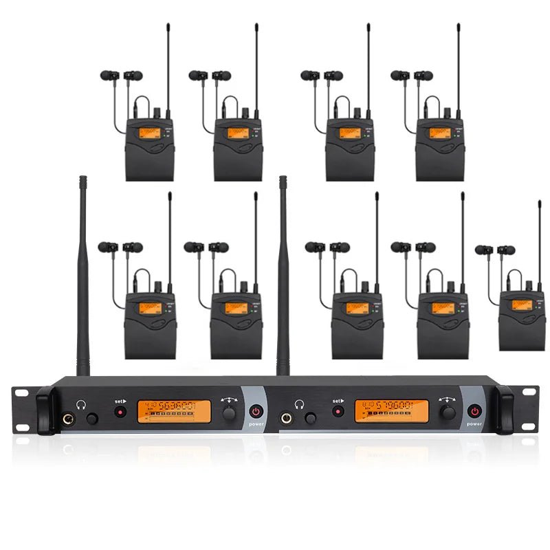 CREATE SOUND SM - 2050 Professional In - Ear Monitor System – 2 - Channel Multi - Bodypack In - Ear Wireless Monitor for Stage Performances - ZAMAR AUDIO SOLUTIONS